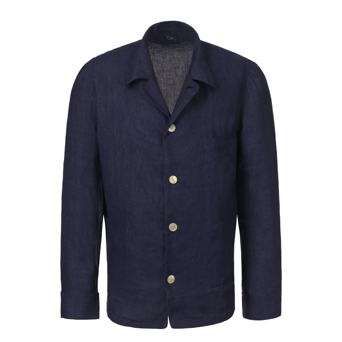 Linen Fabric Pajamas in Blue