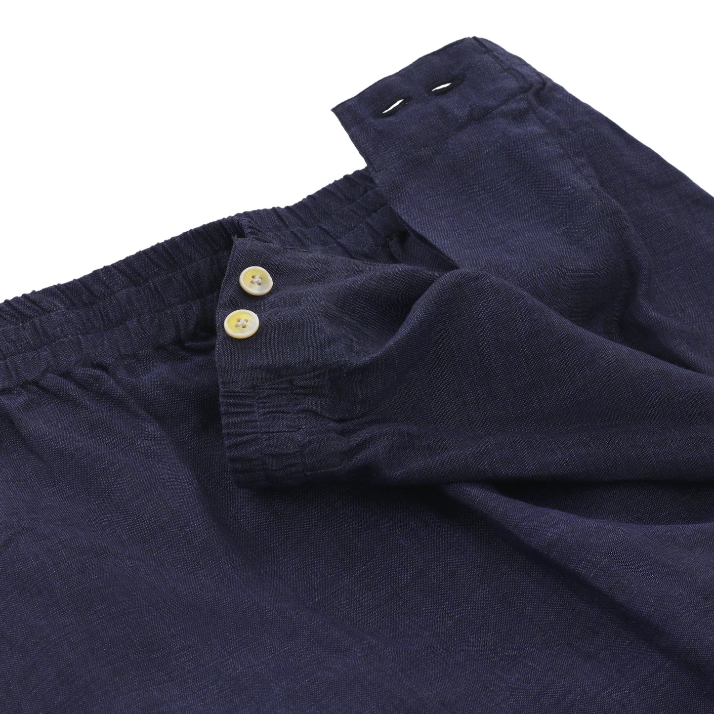 Linen Fabric Pajamas in Blue
