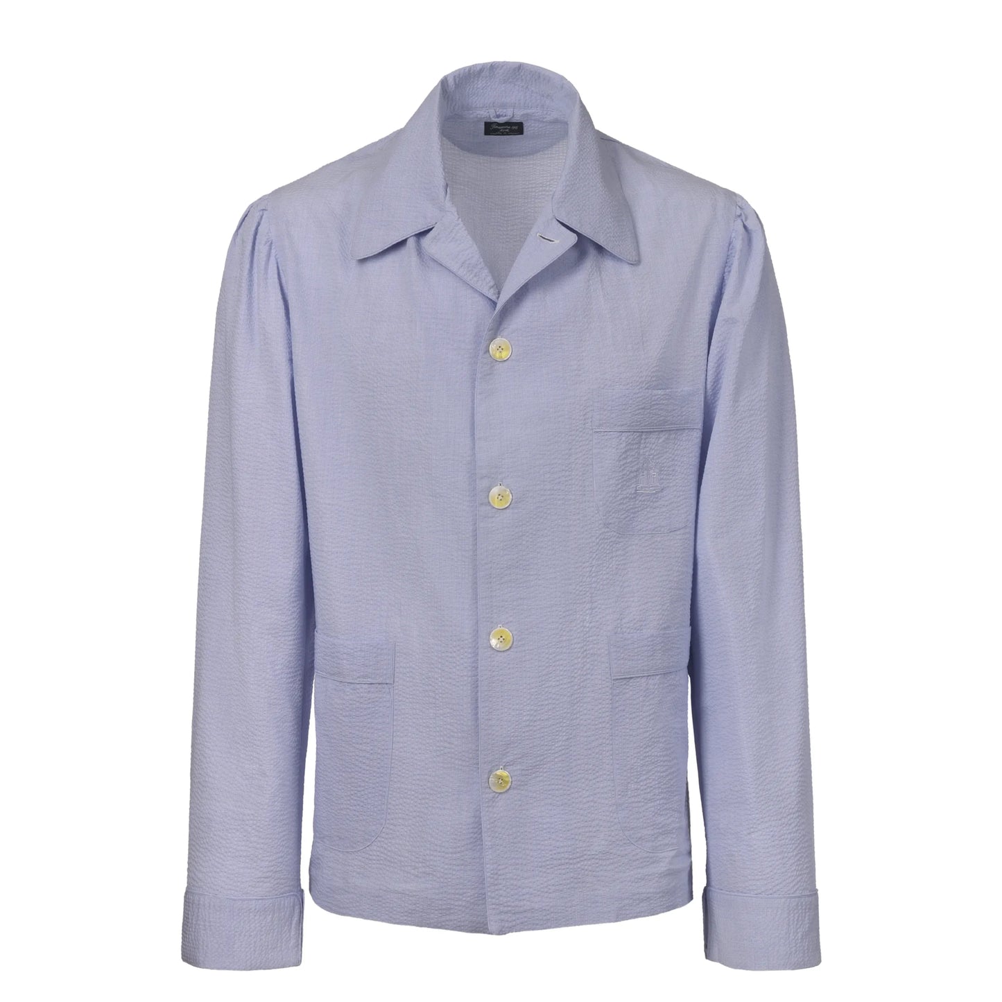 Cotton Fabric Pajamas in Light Blue