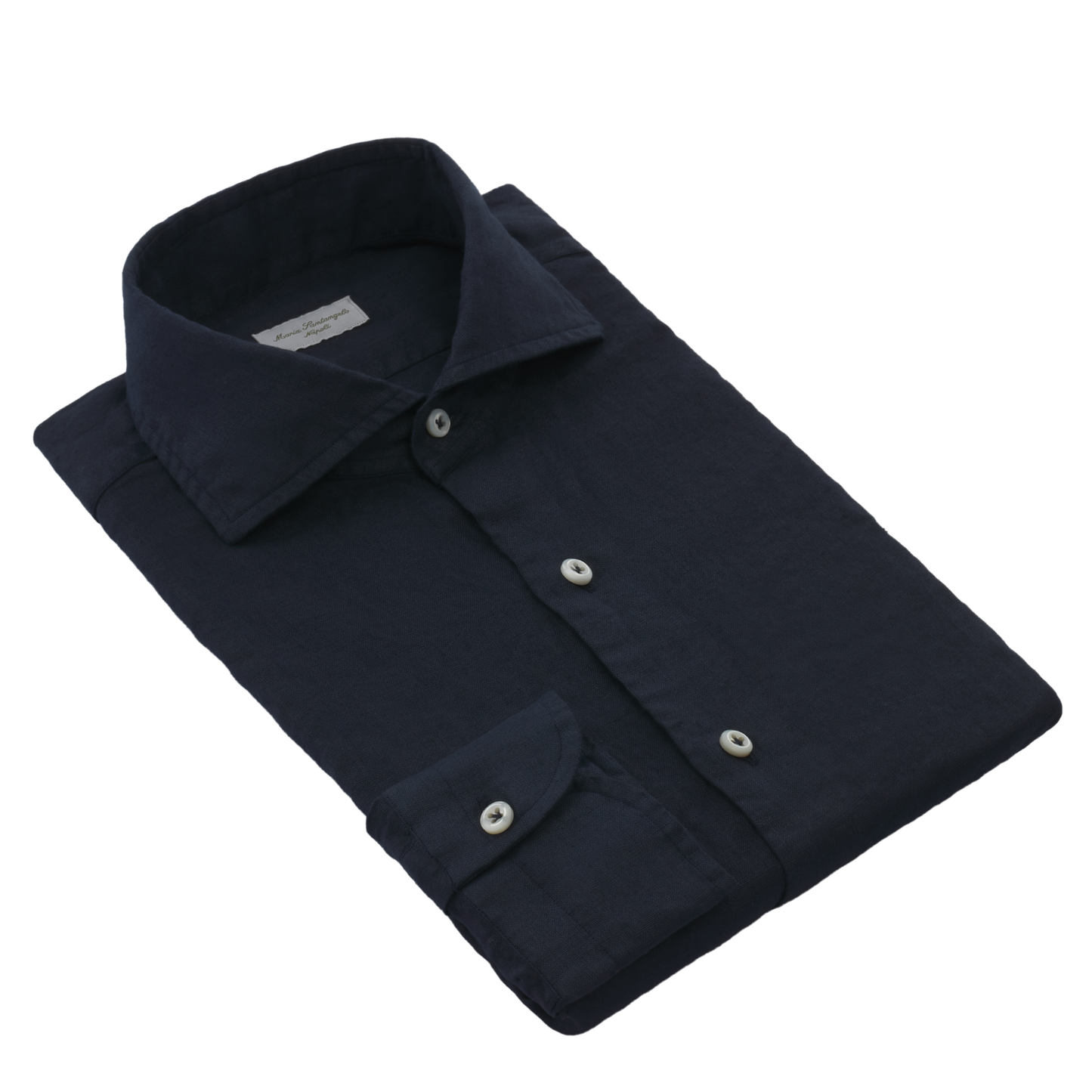 Linen Shirt in Solid Navy
