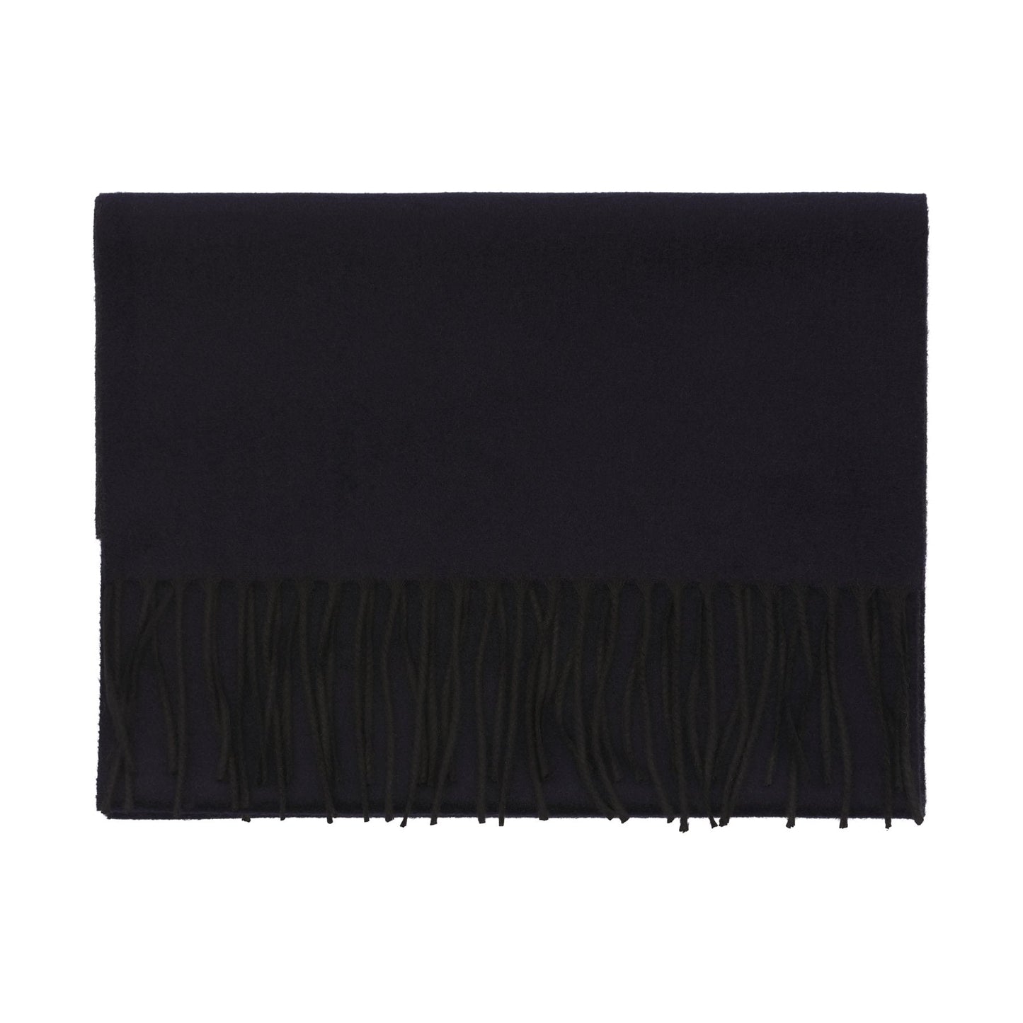 Piacenza Cashmere Fringed Reversible Silk and Cashmere-Blend Scarf in Anthracite - SARTALE