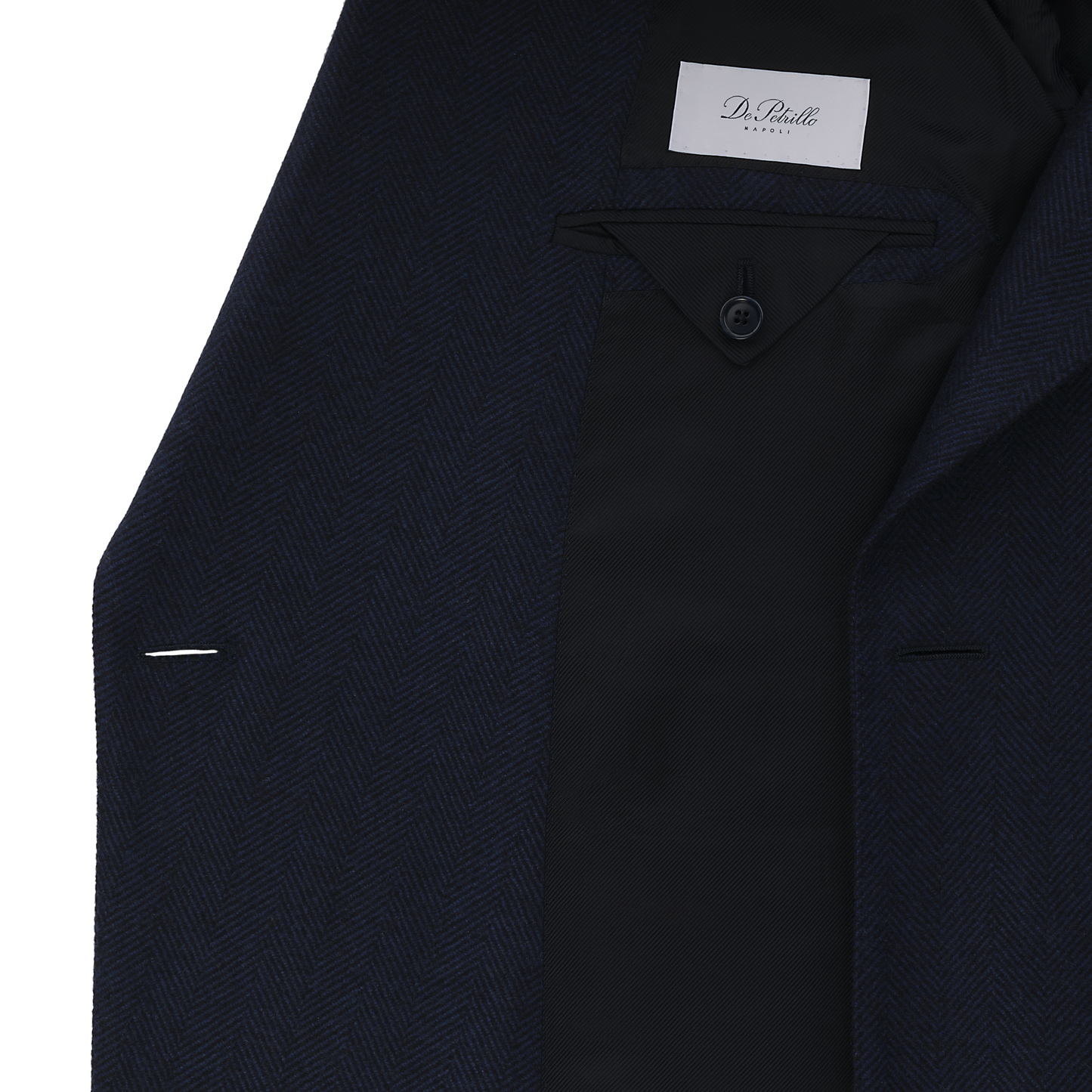 De Petrillo Double-Breasted Herringbone Cashmere Coat - SARTALE