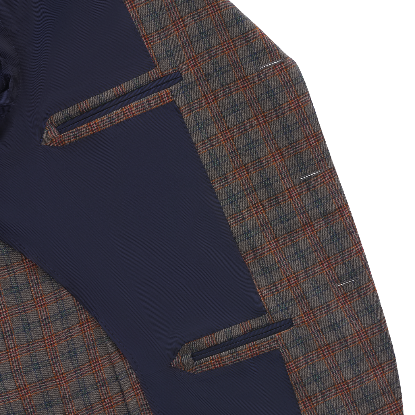 De Petrillo Single-Breasted Checked Wool Jacket. Exclusively Made for Sartale - SARTALE