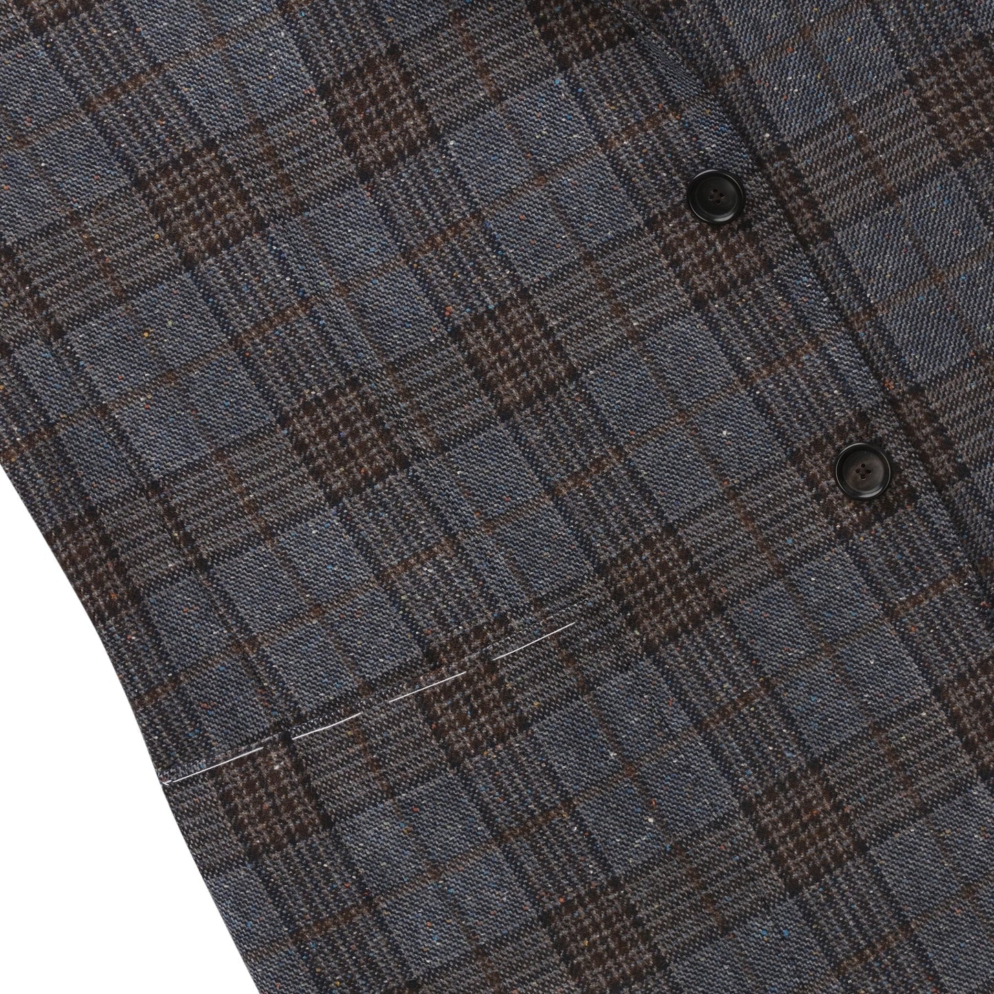 De Petrillo Single-Breasted Glencheck Wool and Silk-Blend Jacket in Light Blue. Exclusively Made for Sartale - SARTALE