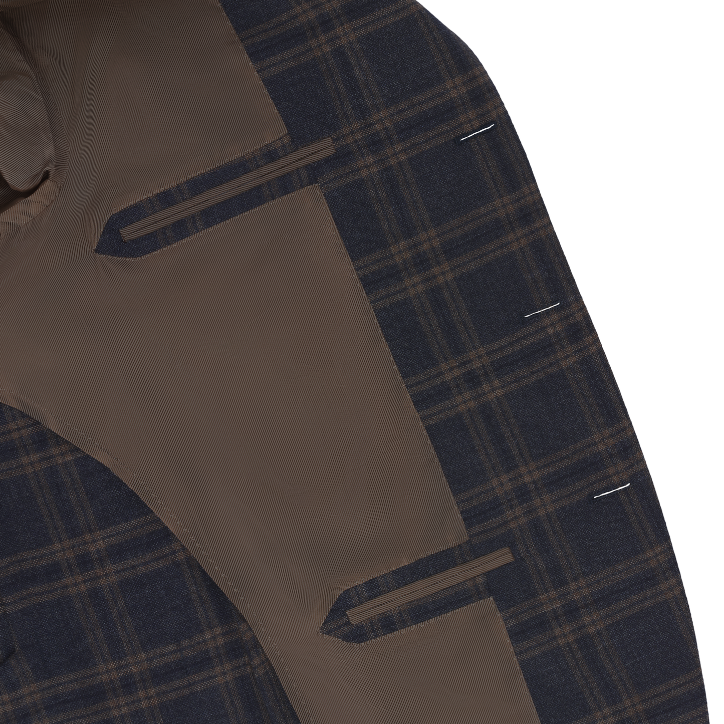 De Petrillo Single-Breasted Plaid-Check Virgin Wool Jacket in Blue. Exclusively Made for Sartale - SARTALE