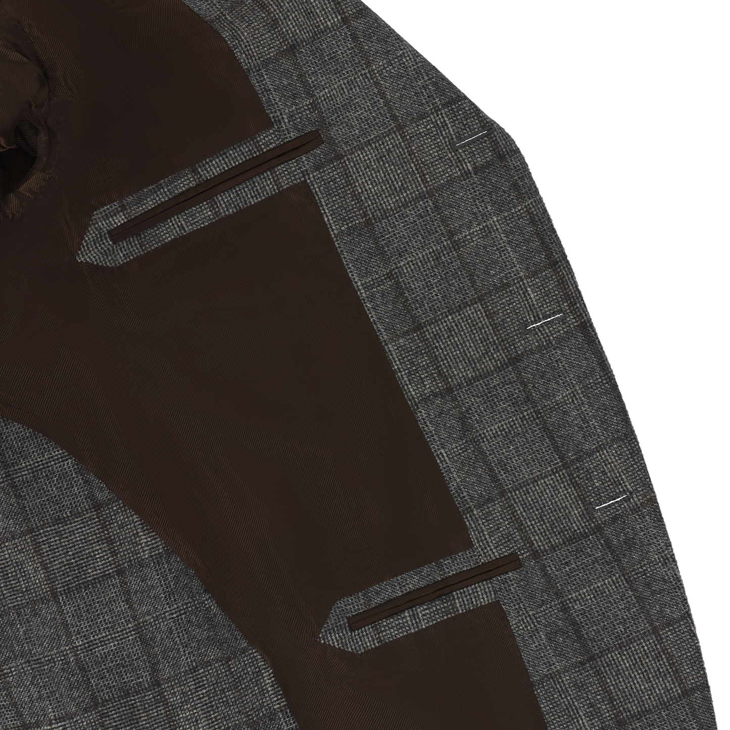 De Petrillo Single-Breasted Checked Wool Jacket in Grey. Exclusively Made for Sartale - SARTALE