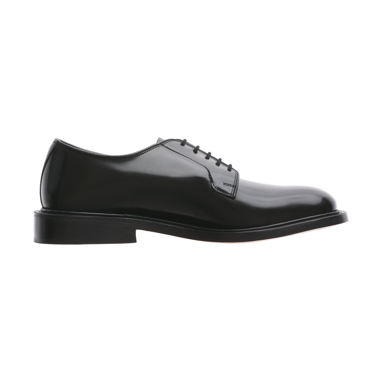 Tricker's "Robert" Plain Derby Leather Shoes in Black - SARTALE