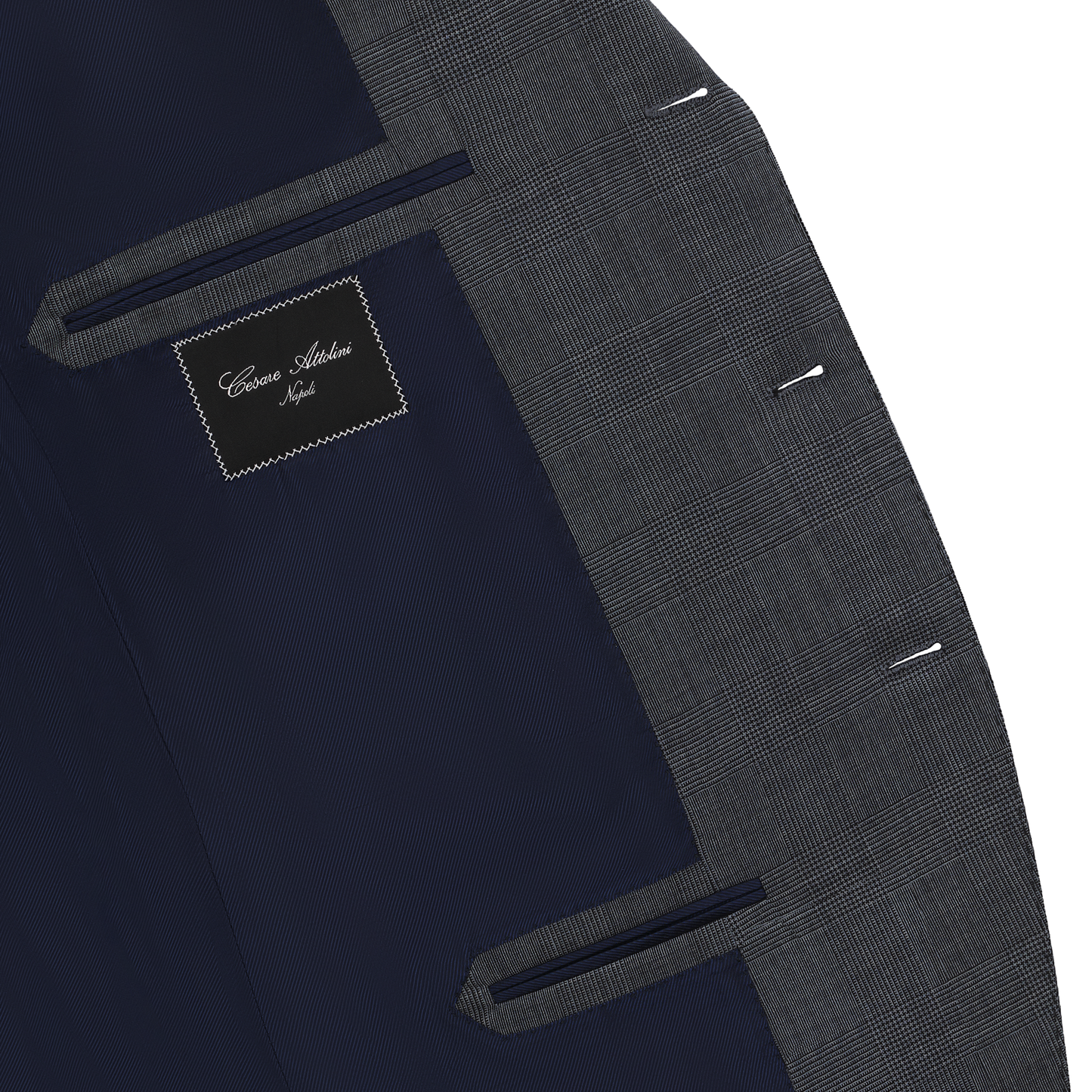 Cesare Attolini Single-Breasted Prince of Wales Checked Wool Suit - SARTALE