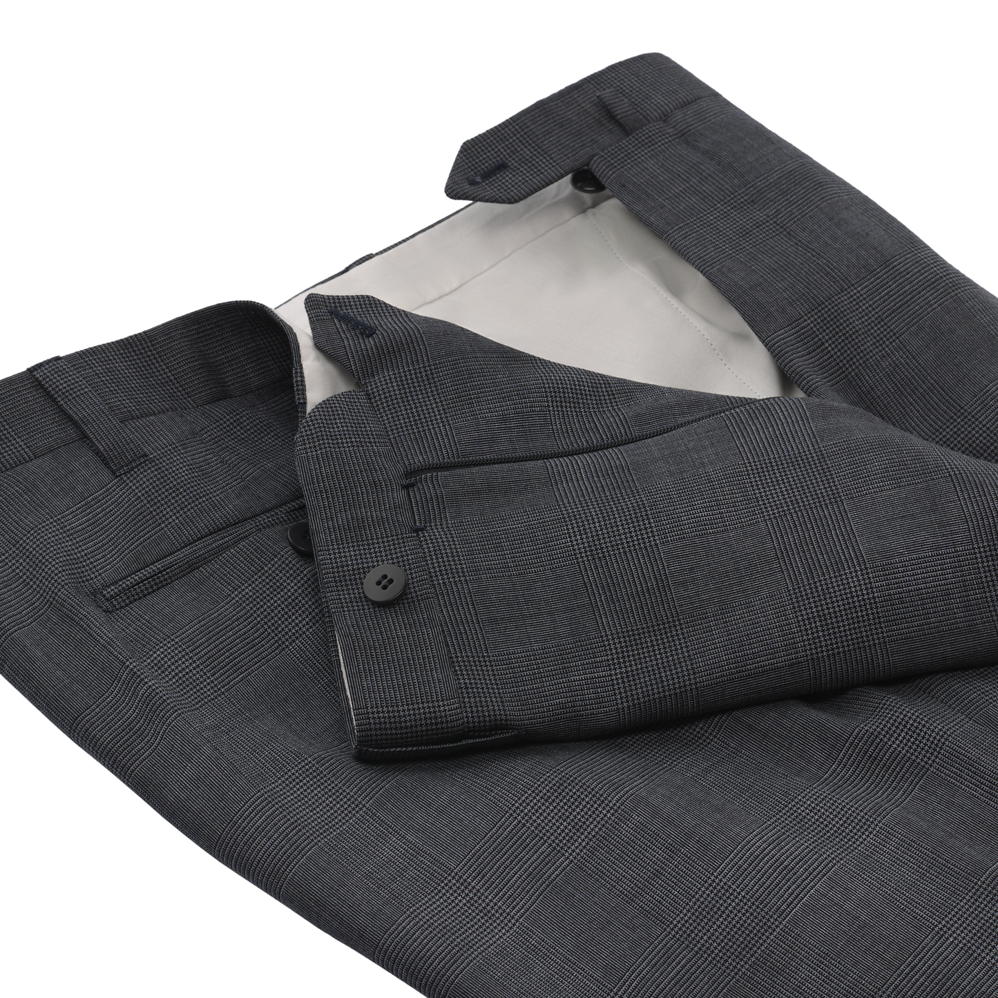 Cesare Attolini Single-Breasted Prince of Wales Checked Wool Suit - SARTALE