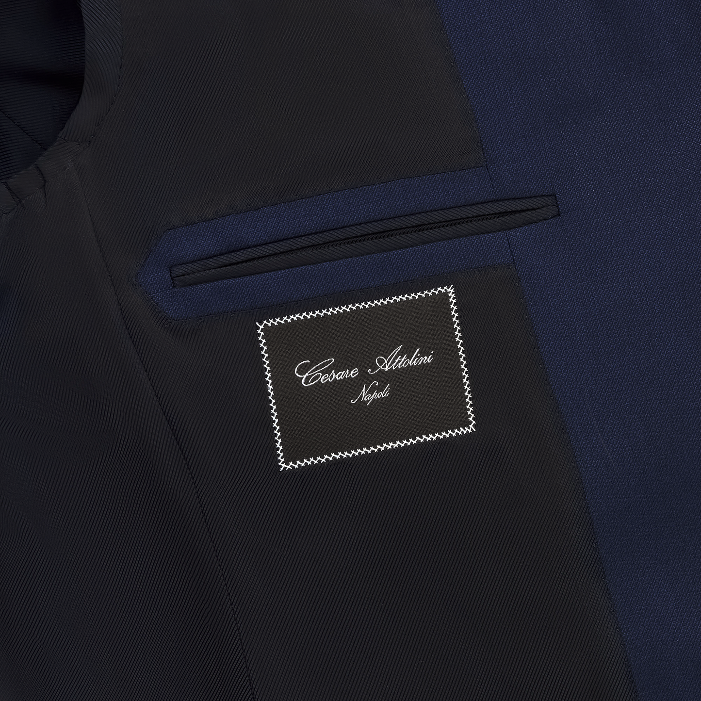 Single-Breasted Wool Club-Jacket in Dark Blue