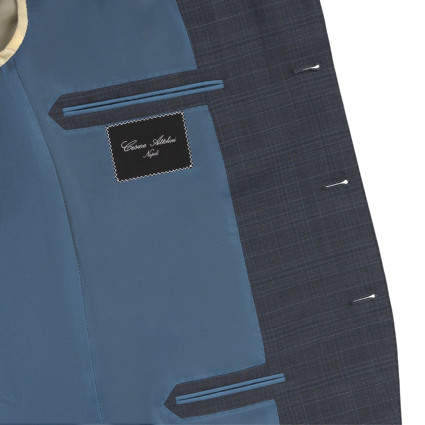 Cesare Attolini Single-Breasted Plaid-Check Wool and Silk-Blend Suit in Grey - SARTALE