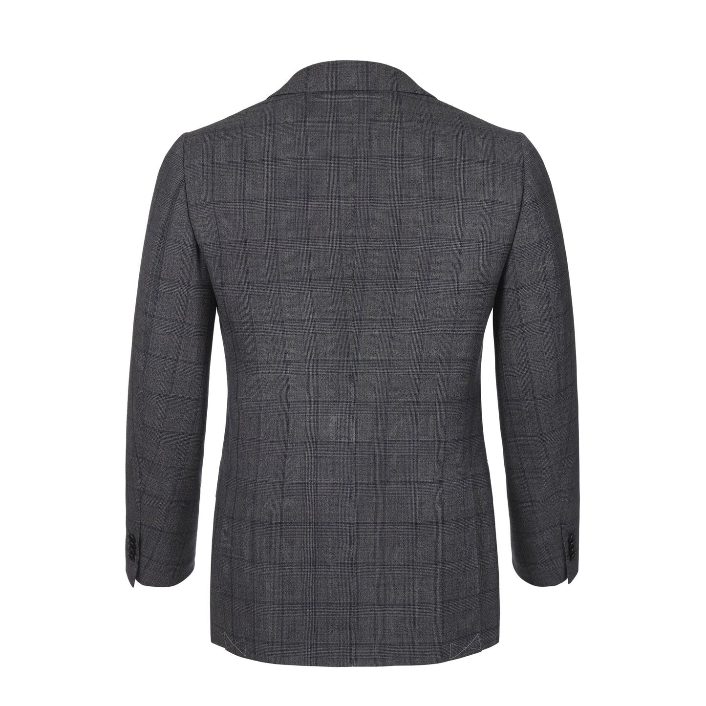 Single-Breasted Glen-Check Wool and Cashmere-Blend Suit in Grey Cesare Attolini - Sartale