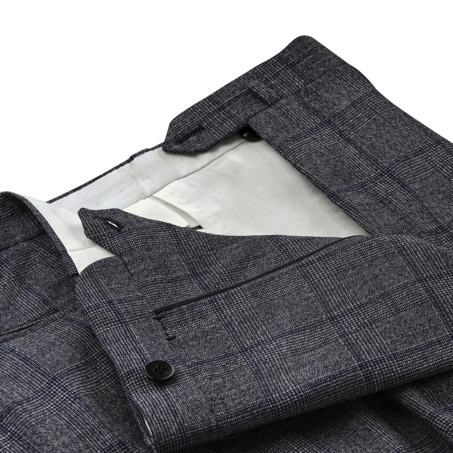 Single-Breasted Glen-Check Wool and Cashmere-Blend Suit in Grey Cesare Attolini - Sartale