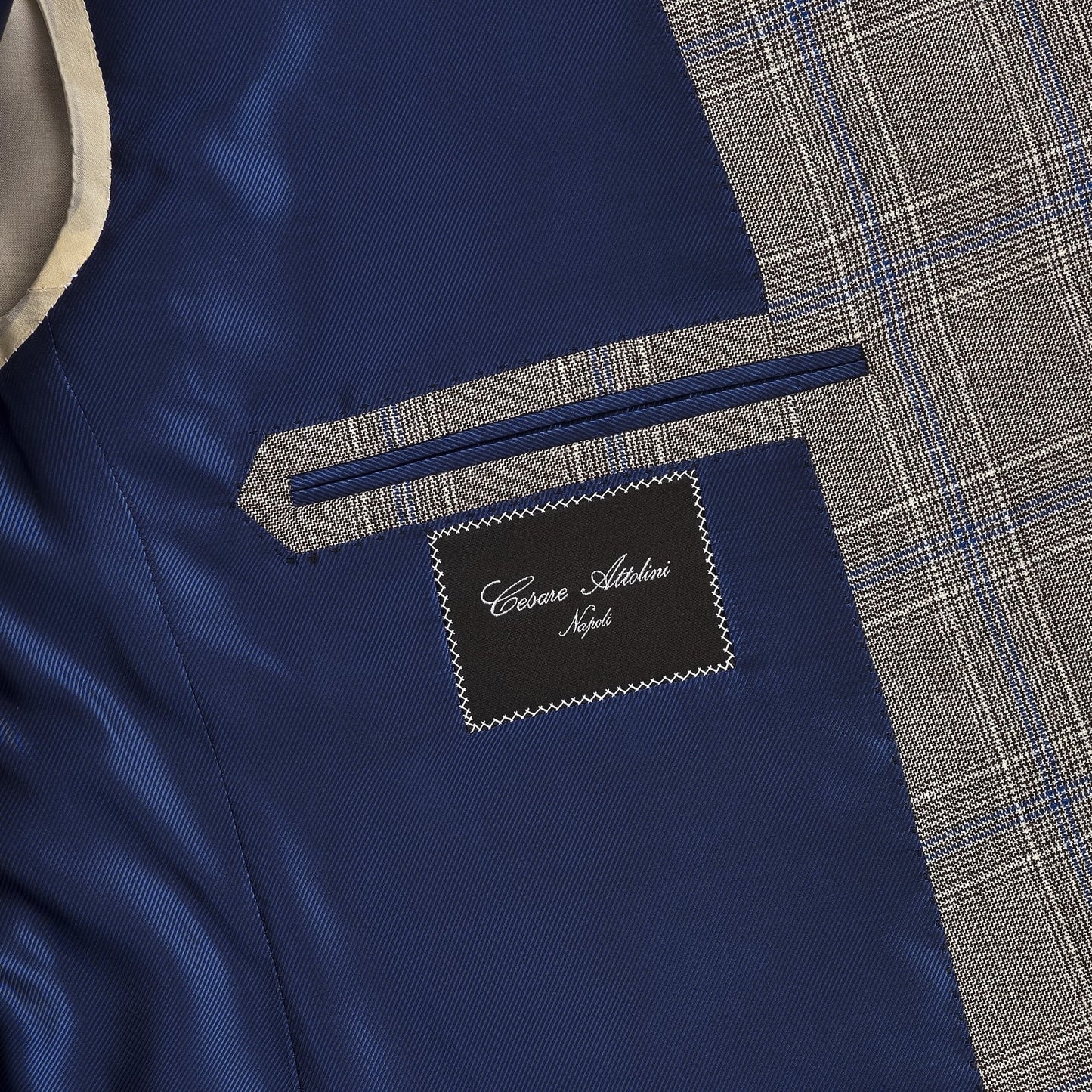 Single-Breasted Plaid-Check Wool, Silk and Linen-Blend Jacket in Brown