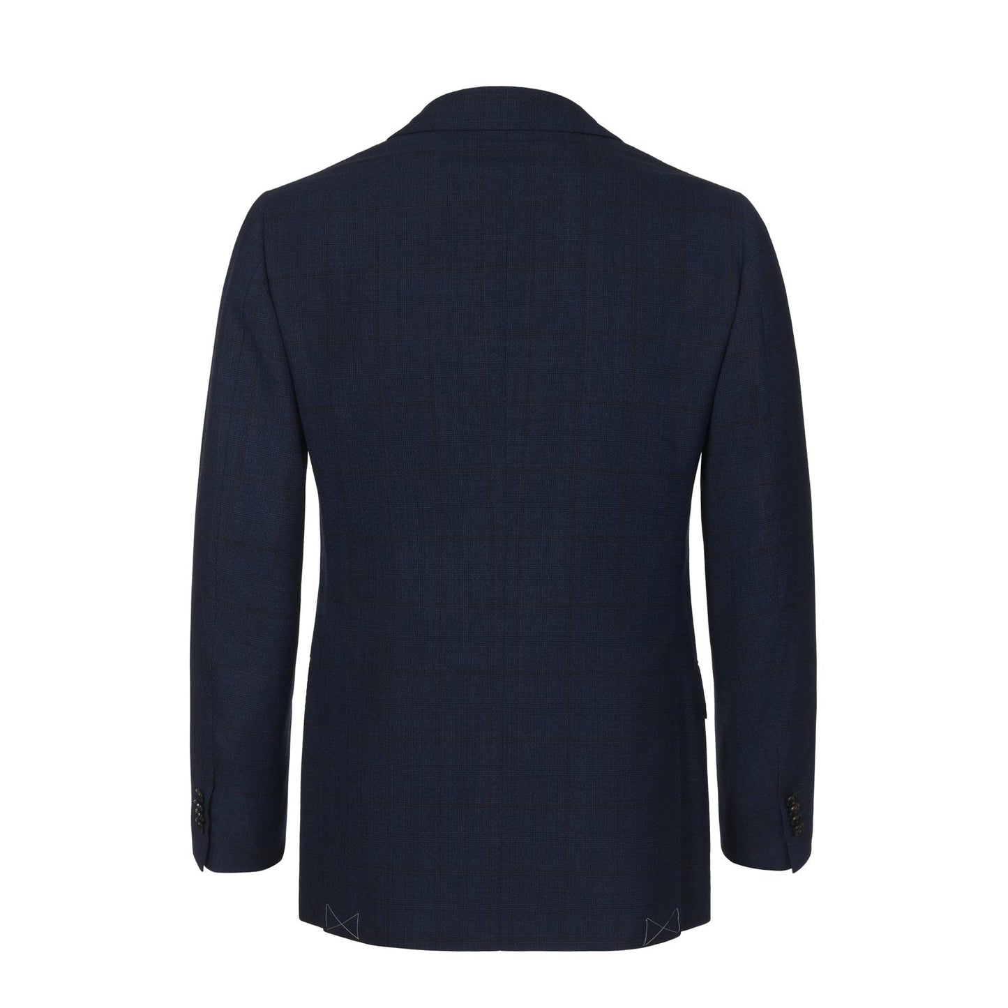 Cesare Attolini Single-Breasted Glen-Check Wool and Cashmere-Blend Suit in Dark Blue - SARTALE