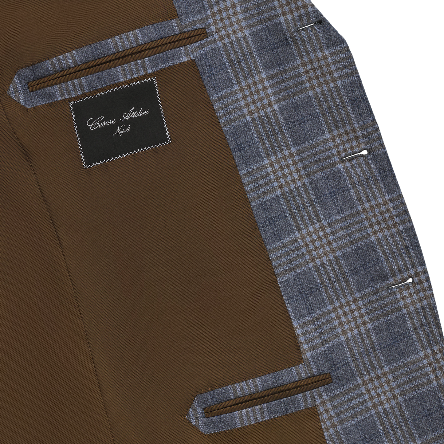 Cesare Attolini Single-Breasted Plaid-Check Silk and Cashmere-Blend Jacket in Blue - SARTALE