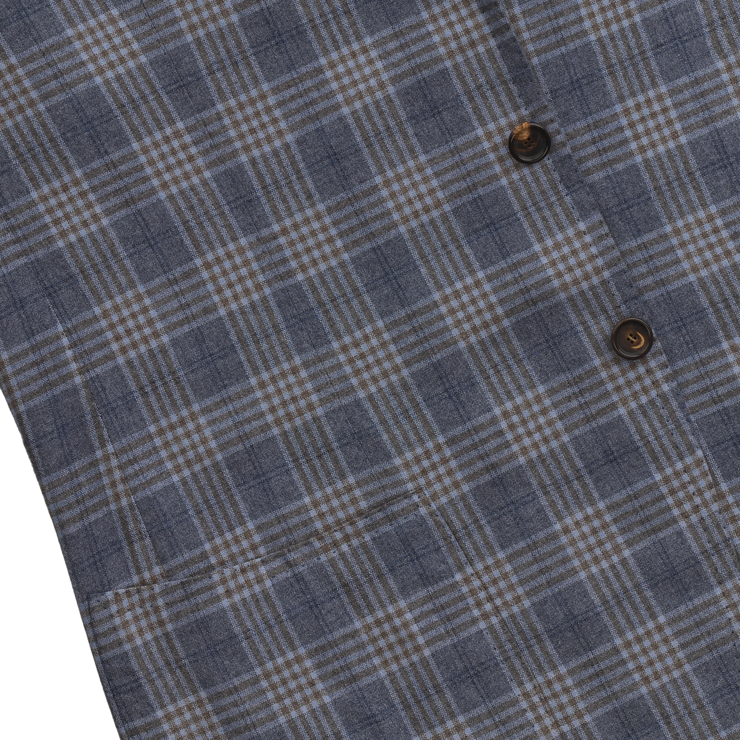 Cesare Attolini Single-Breasted Plaid-Check Silk and Cashmere-Blend Jacket in Blue - SARTALE