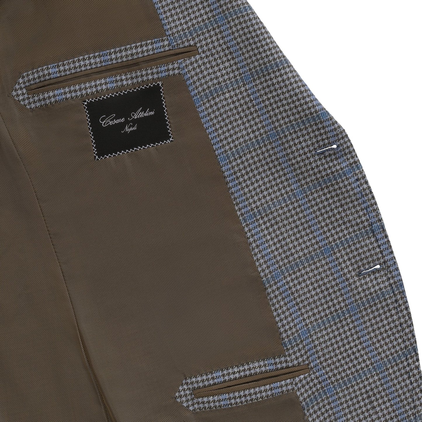 Single-Breasted Glen-Check Silk, Cashmere and Linen-Blend Jacket in Light Blue