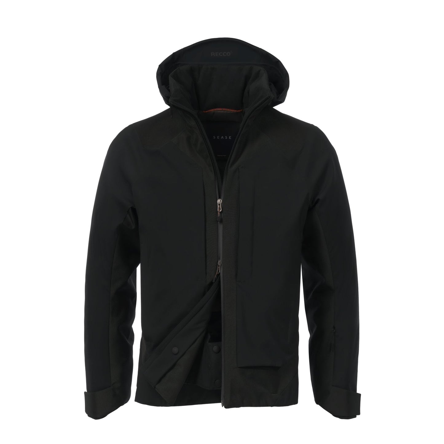 Sease Insulated Stretch Wool and Nylon Hooded Ski Jacket in Bottle Green - SARTALE