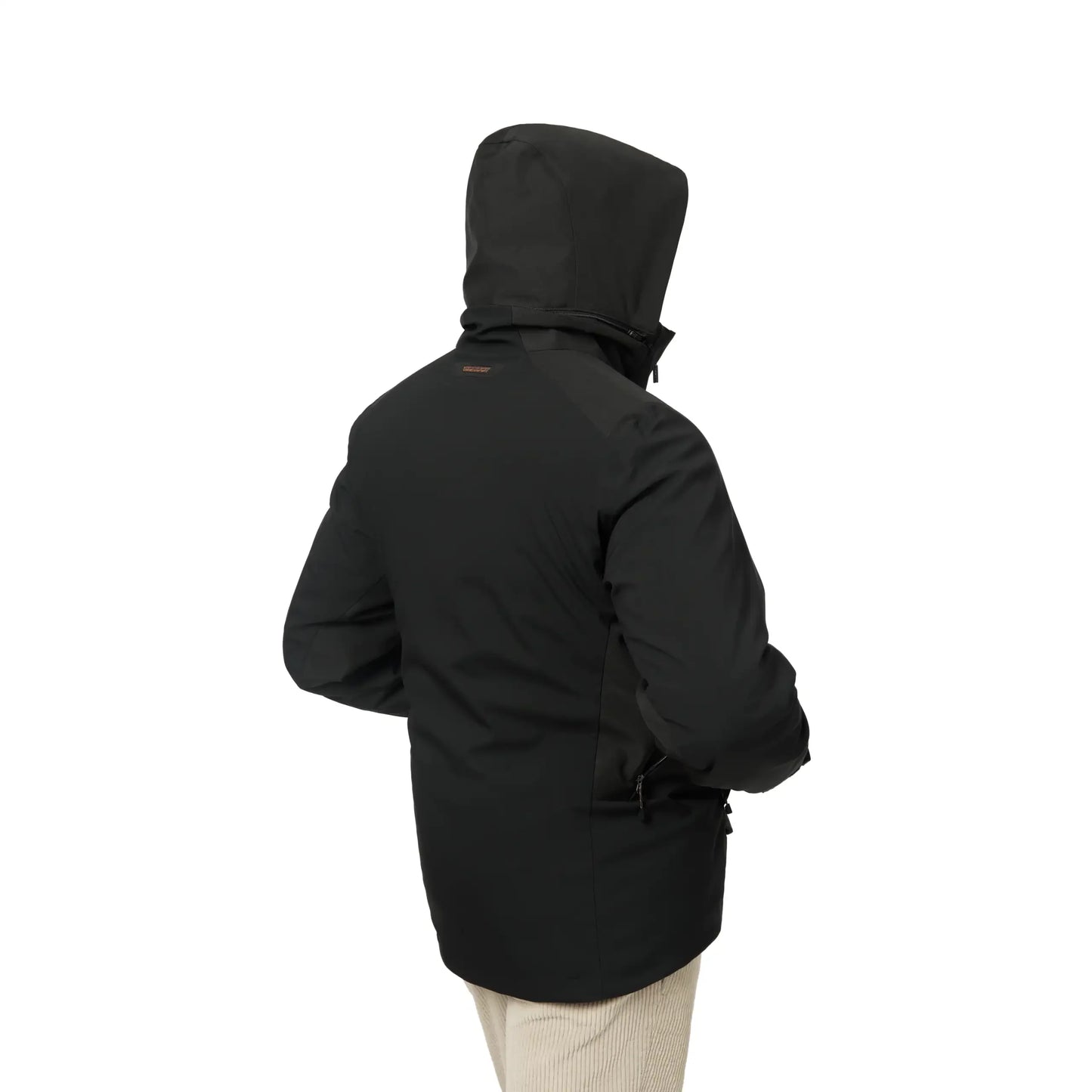 Insulated Stretch Wool and Nylon Hooded Ski Jacket in Bottle Green