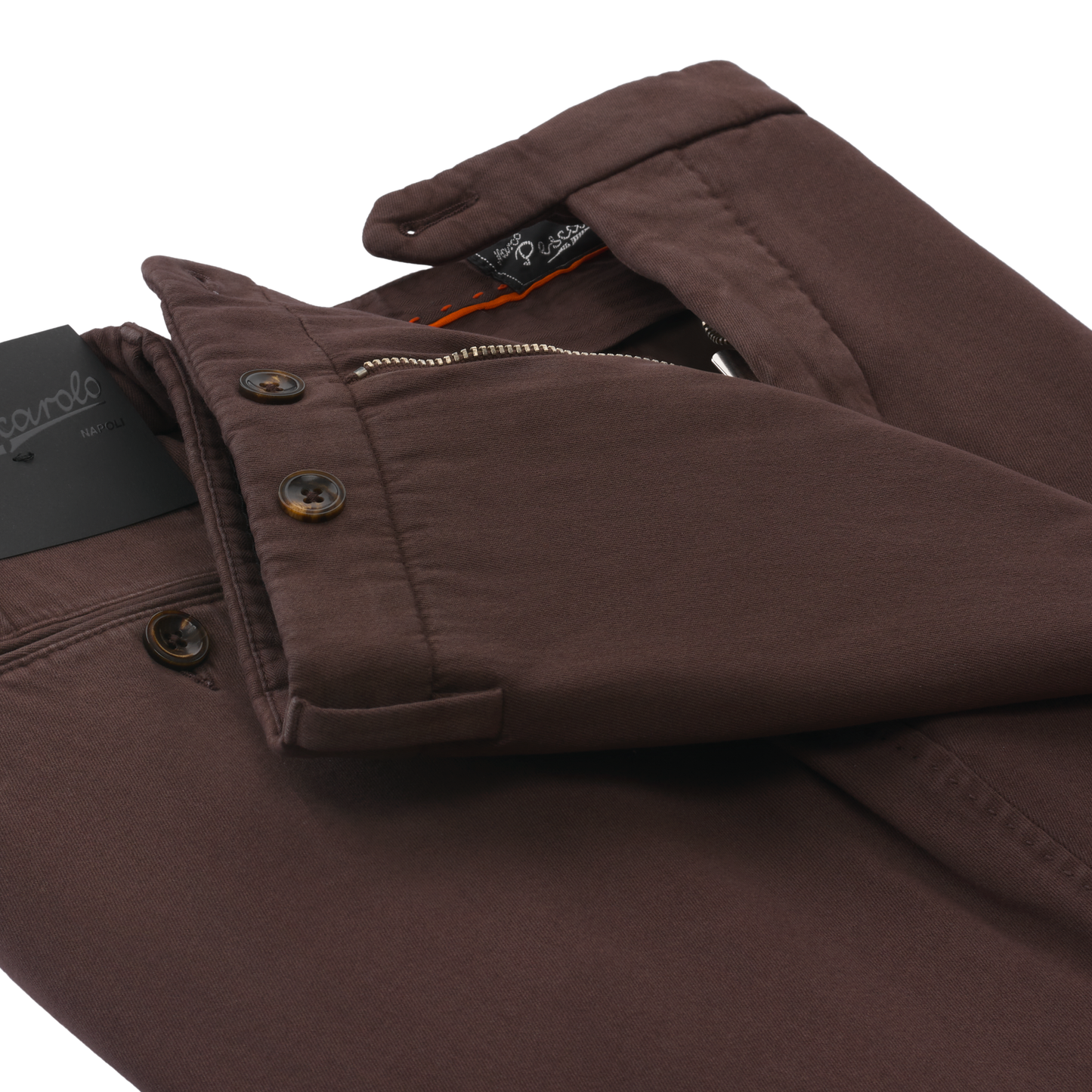 Marco Pescarolo Slim-Fit Stretch-Cotton and Cashmere-Blend Trousers in Brown - SARTALE