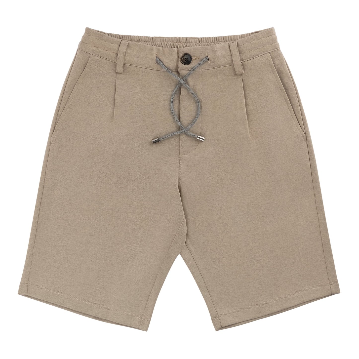 Luigi Borrelli Stretch-Cotton Bermuda Shorts in Beige - SARTALE