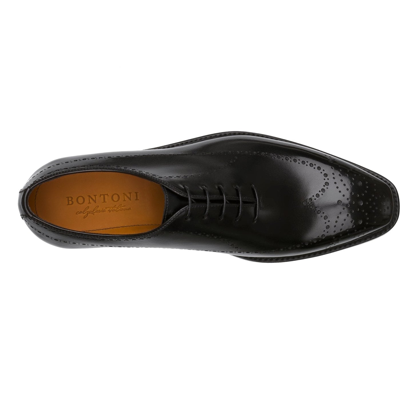 Bontoni "Sciuscia" Five-Eyelet Wholecut Balmoral with Perforated Details and Medallion - SARTALE