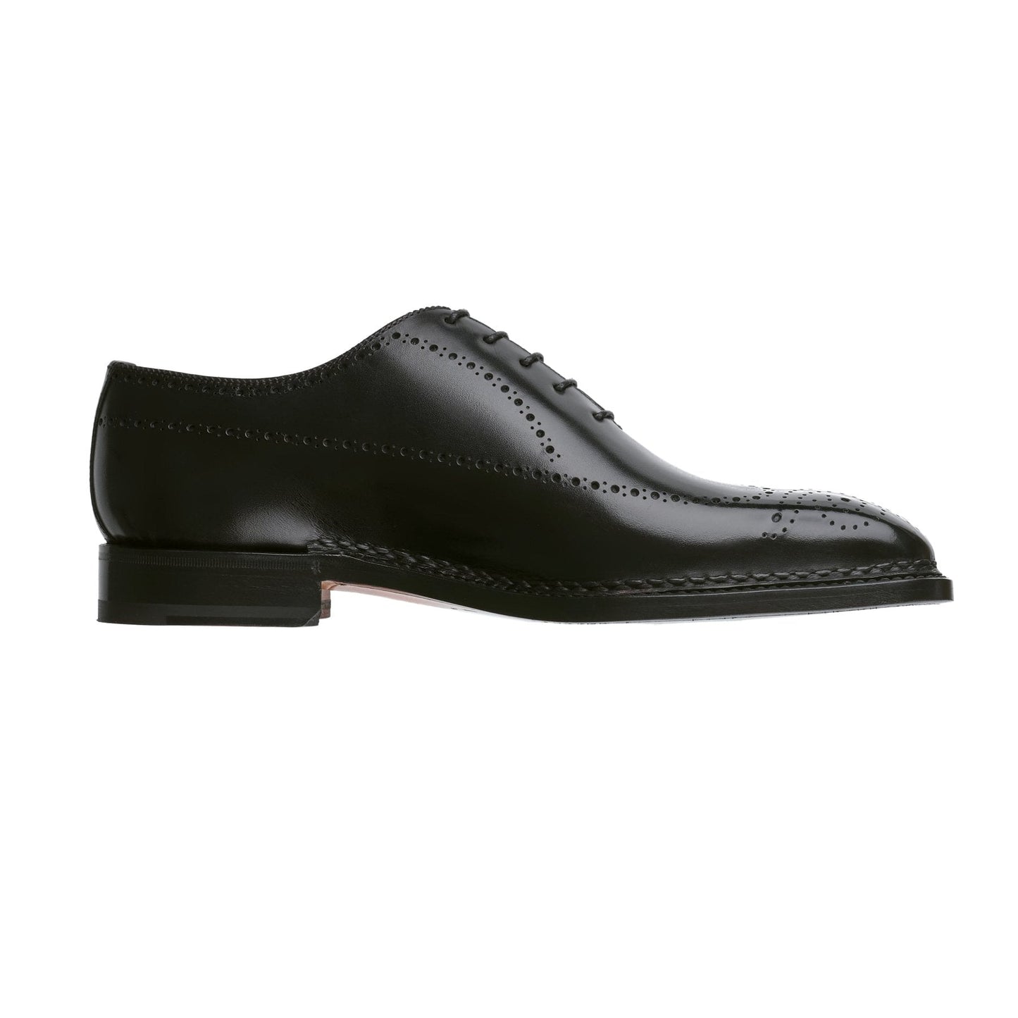 Bontoni "Sciuscia" Five-Eyelet Wholecut Balmoral with Perforated Details and Medallion - SARTALE