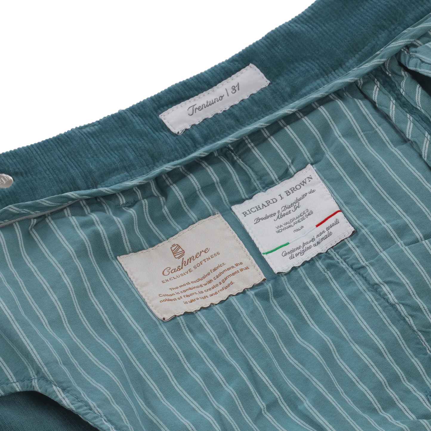 Slim-Fit Stretch-Cotton Velvet Trousers in Royal Blue