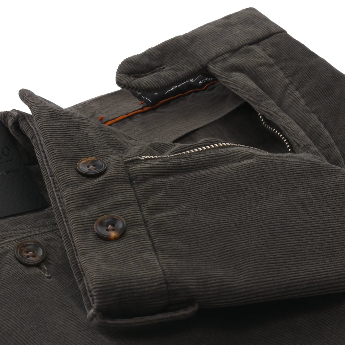 Slim-Fit Stretch-Cotton and Cashmere-Blend Velvet Trousers in Taupe