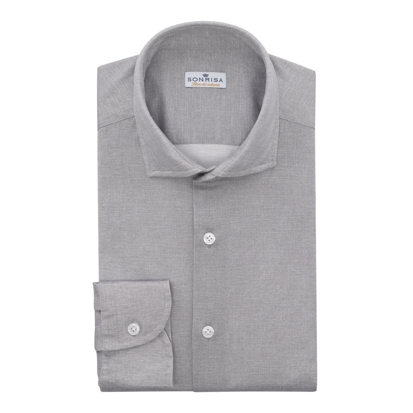 Sonrisa Cotton-Jersey Shirt in Grey - SARTALE