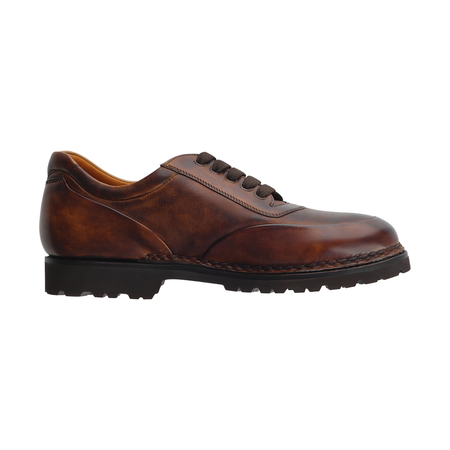 "Superiore" Classic Leather Sneaker in Brown