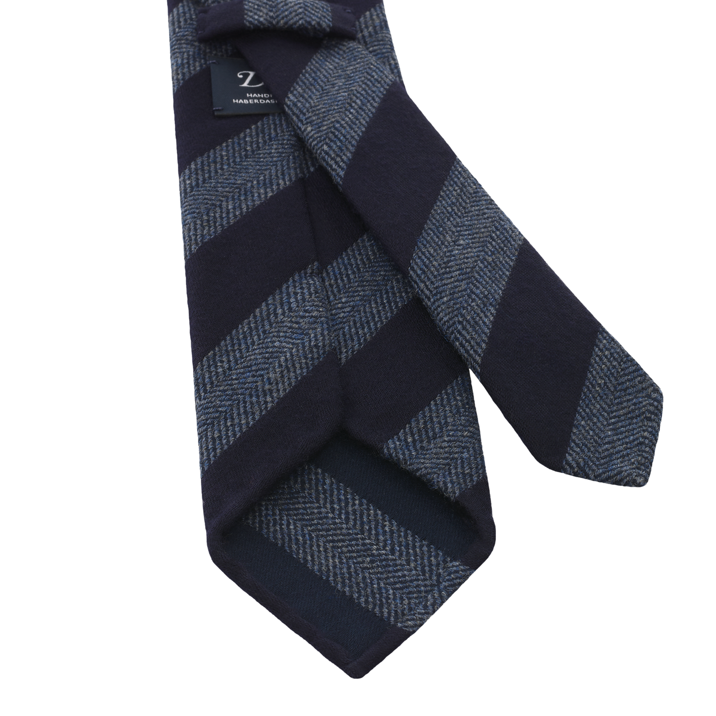 Regimental Herringbone Tie in Blue