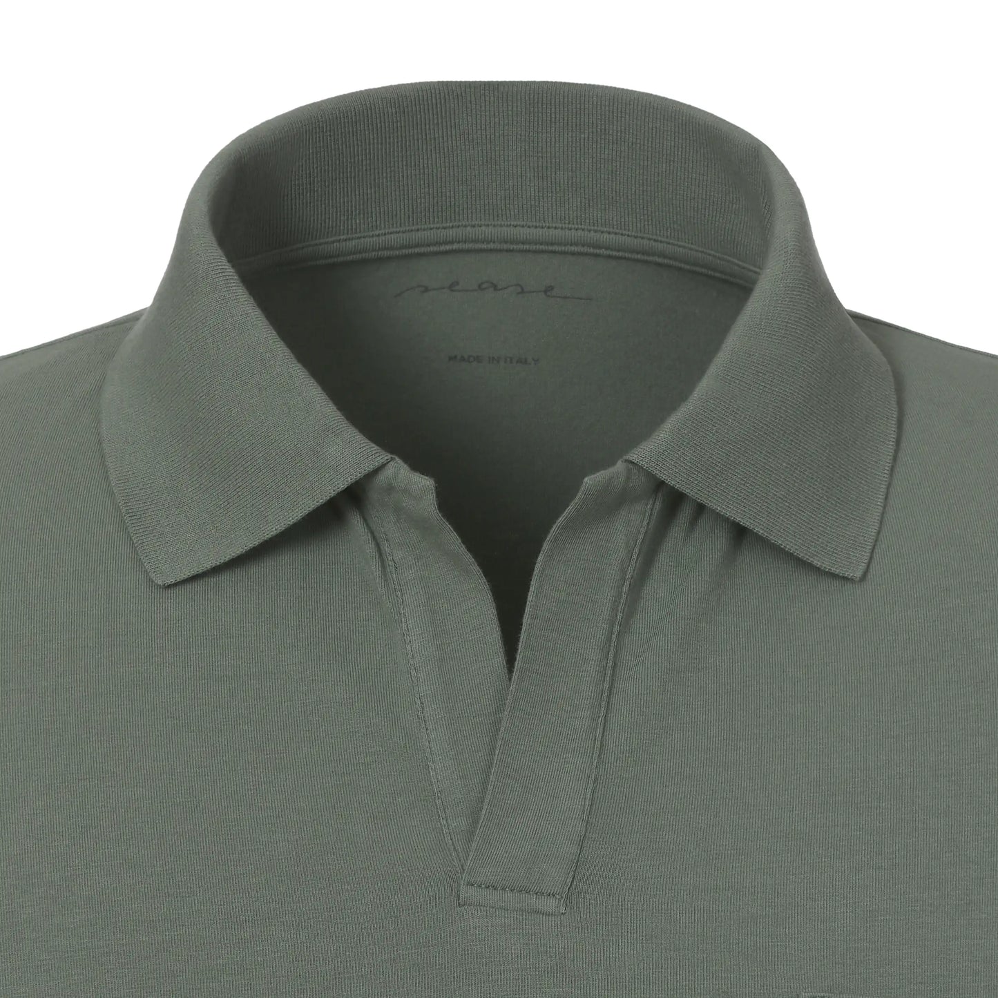 T-Shirt Crew Cotton Jersey Polo T-Shirt in Sage Green