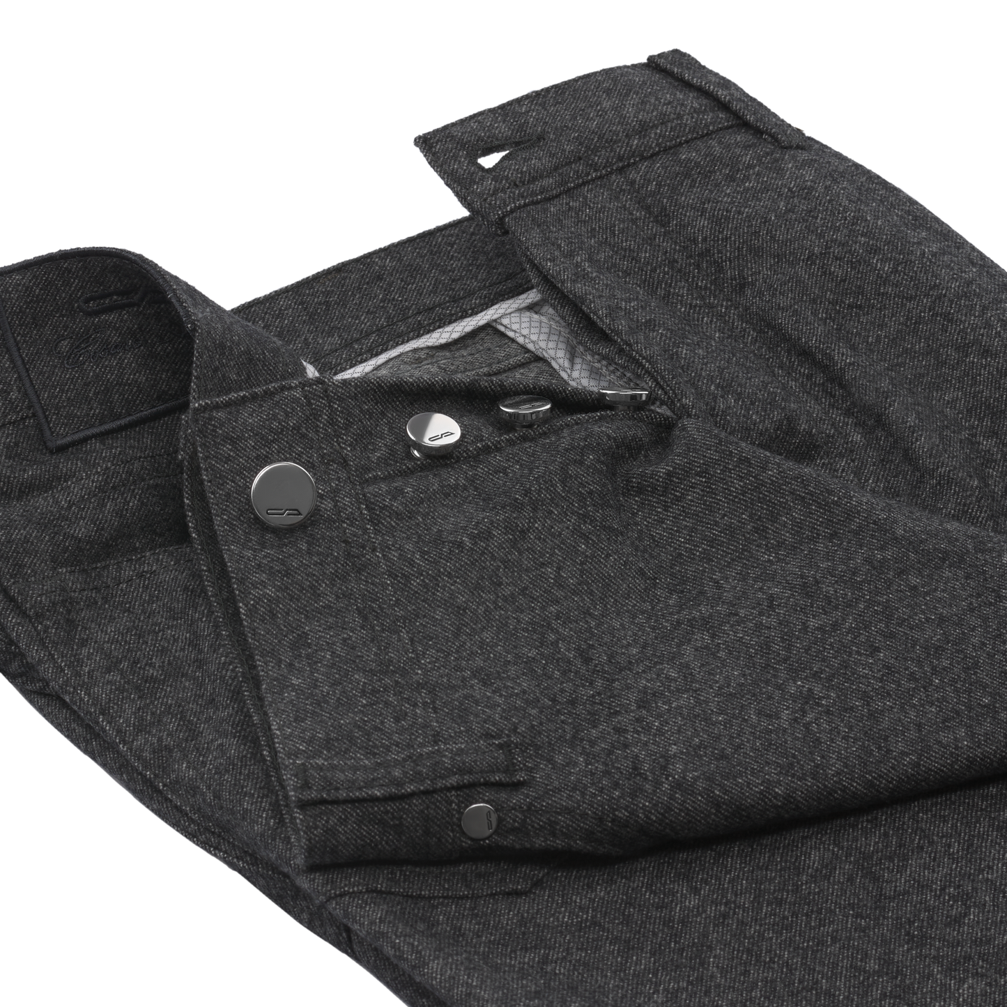 Cesare Attolini Slim-Fit Wool Trousers in Grey - SARTALE