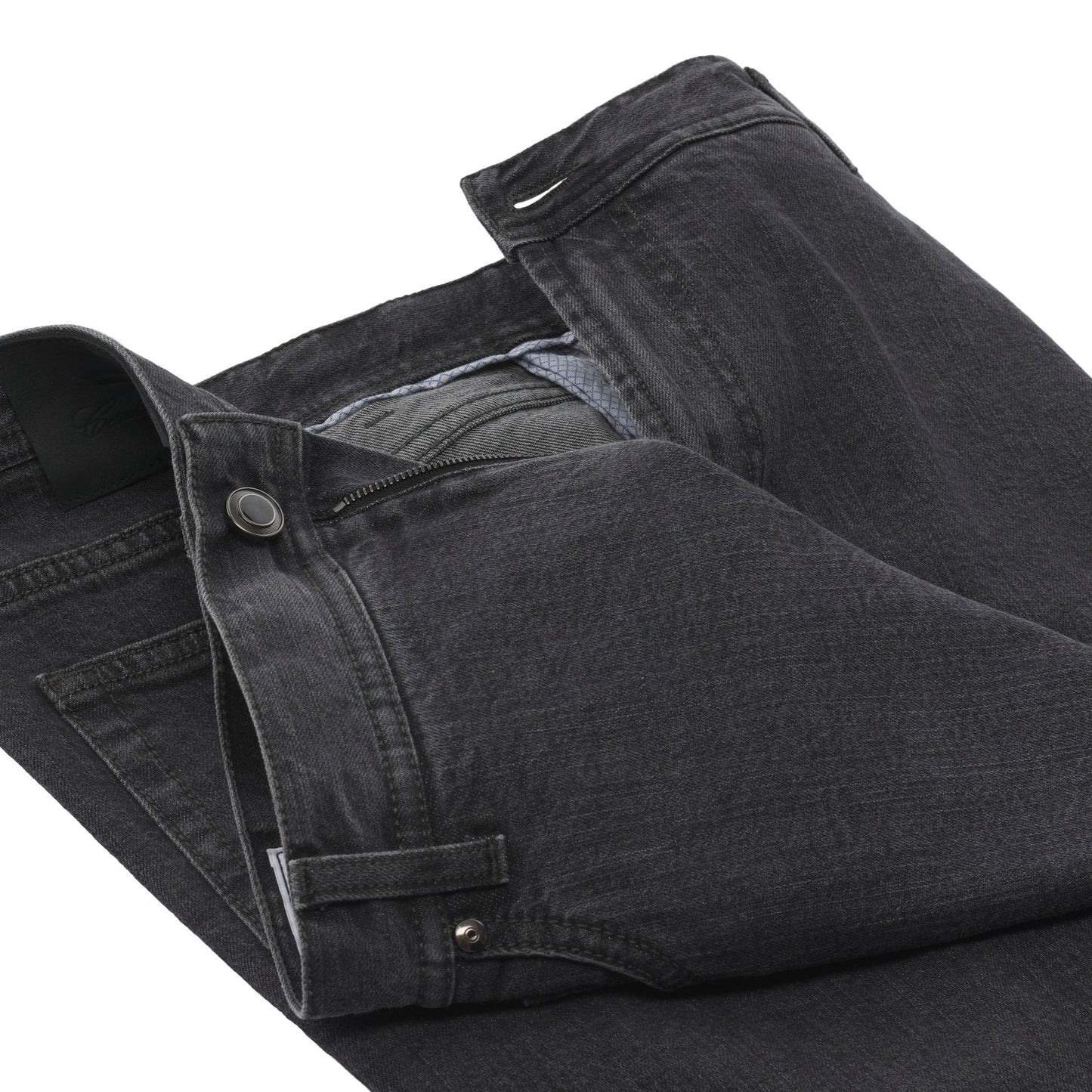 Cesare Attolini Regular-Fit Stretch-Cotton Grey Jeans - SARTALE