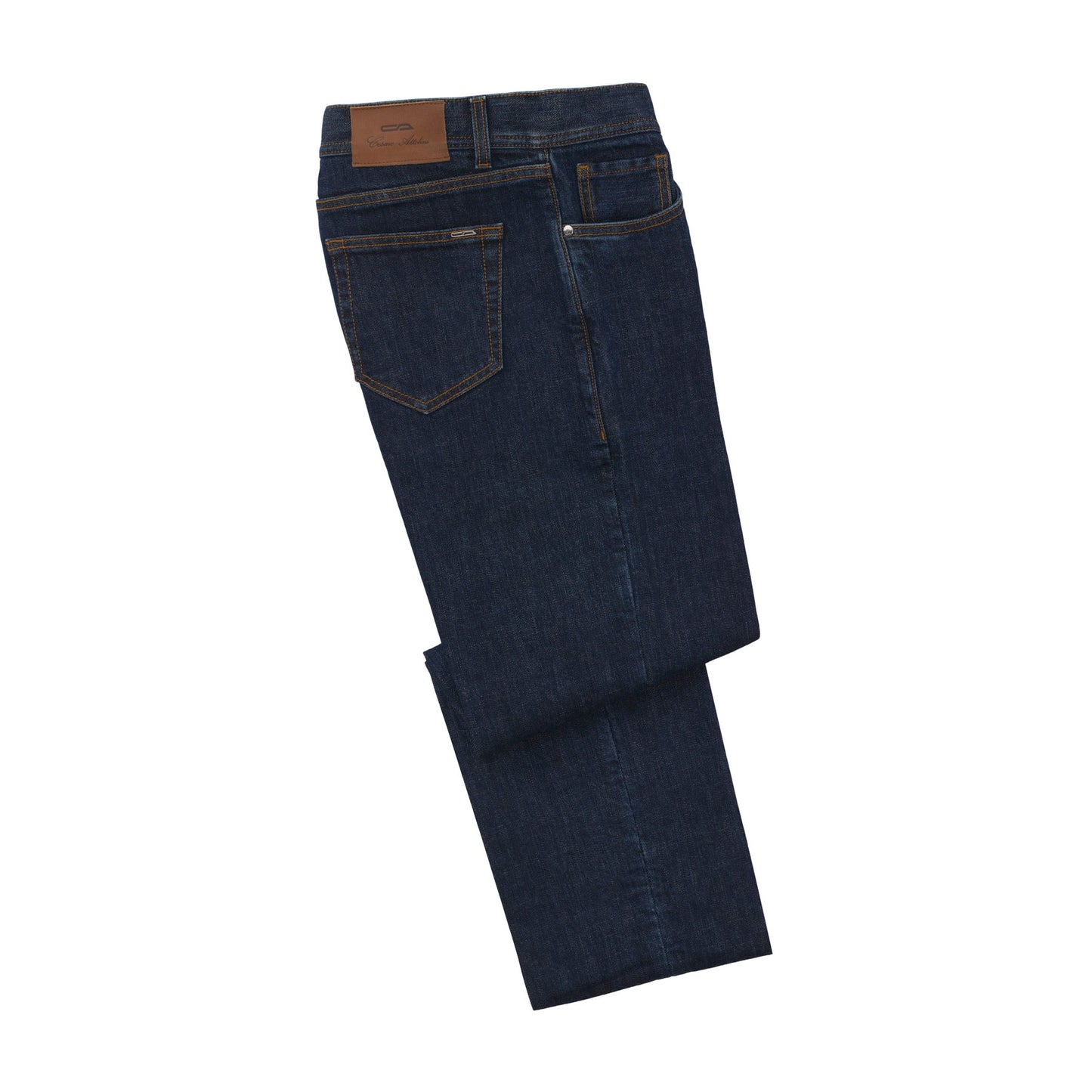 Cesare Attolini Regular-Fit-Stretch-Cotton Denim Blue Jeans - SARTALE