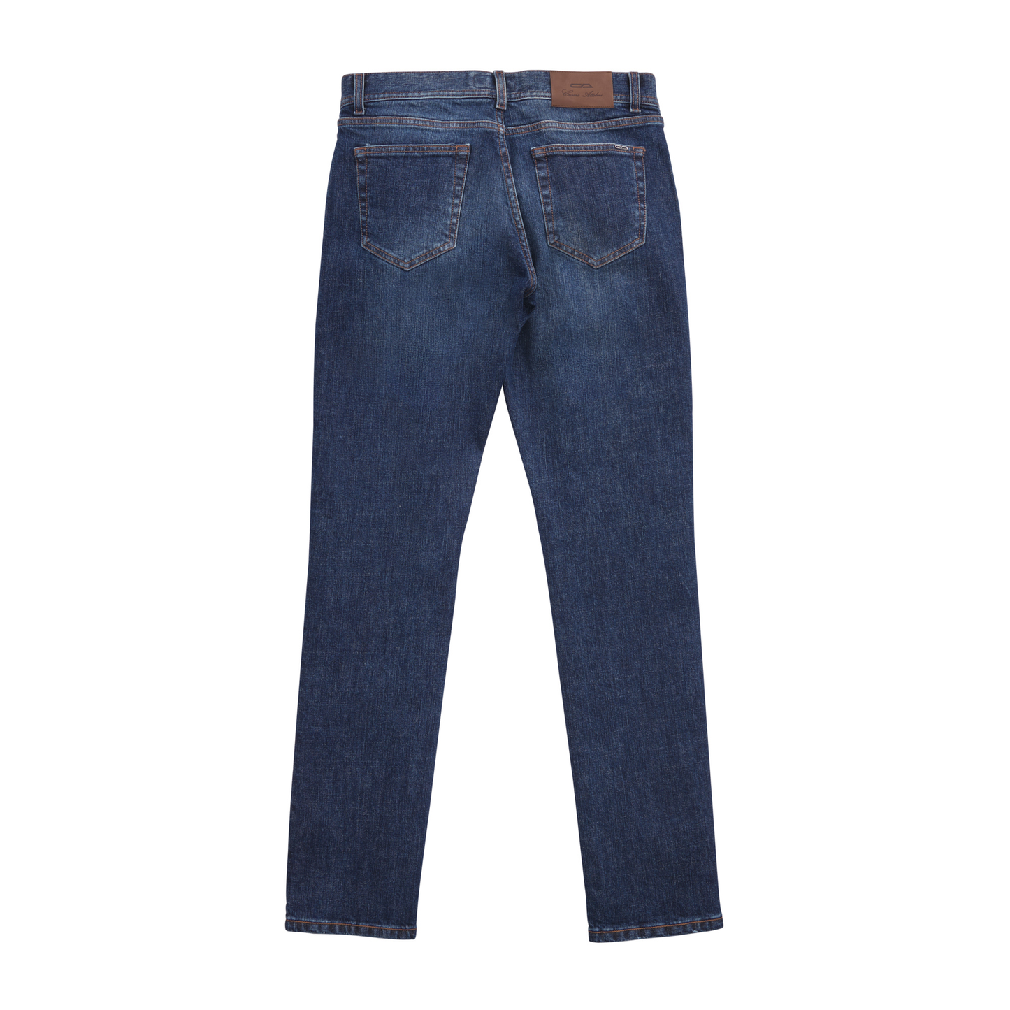 Cesare Attolini Regular-Fit-Stretch-Cotton Denim Blue Jeans - SARTALE