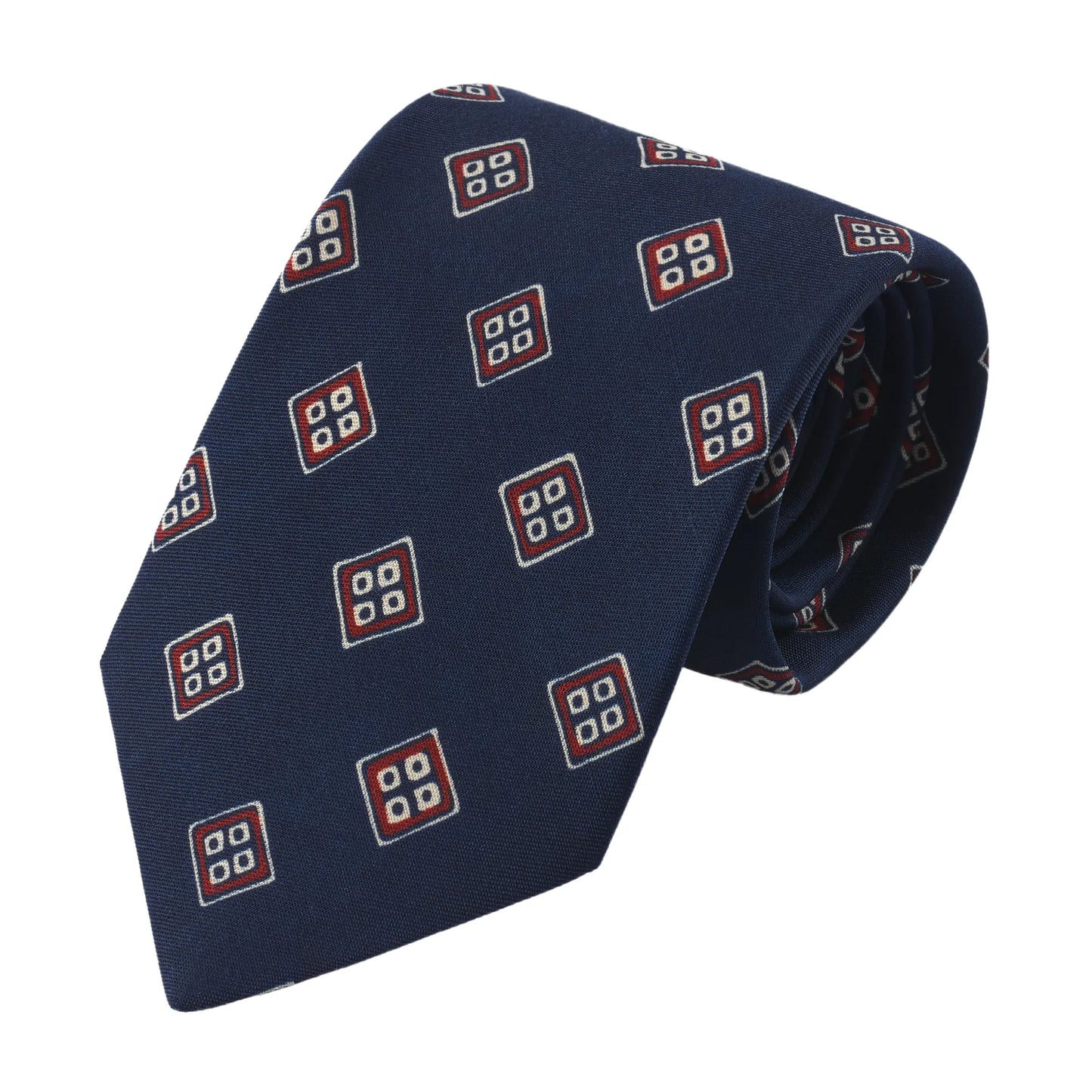 Self Printed Silk Tie in Blue