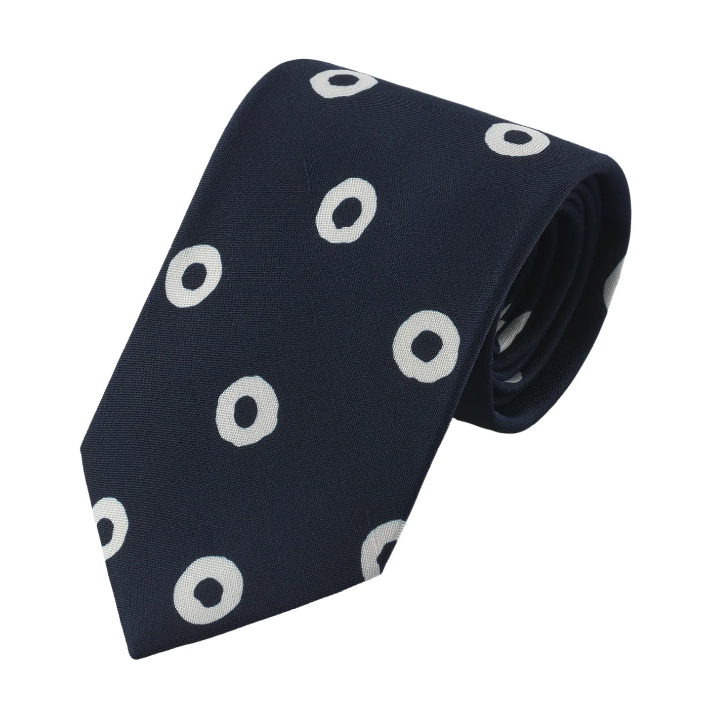 Self Printed Self-Tipped Blue Tie