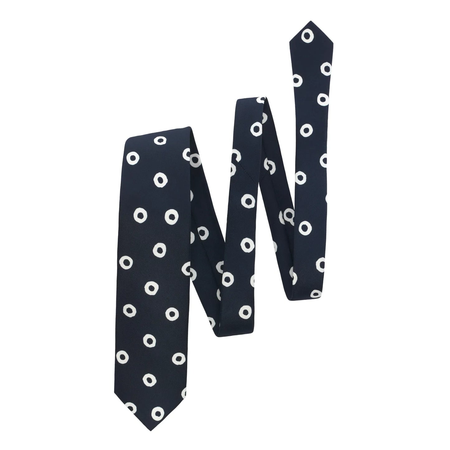 Self Printed Self-Tipped Blue Tie