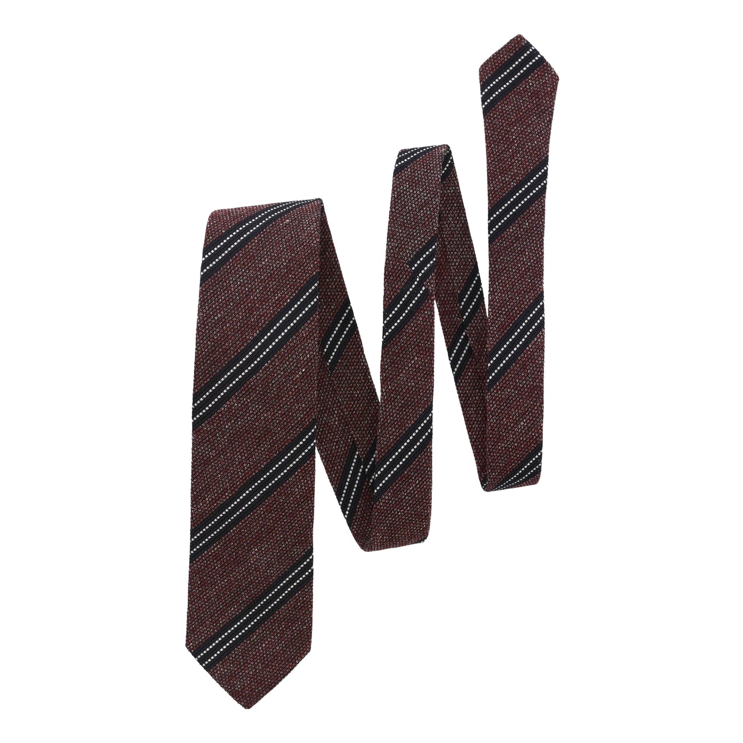 Regimental Grenadine Tie in Red