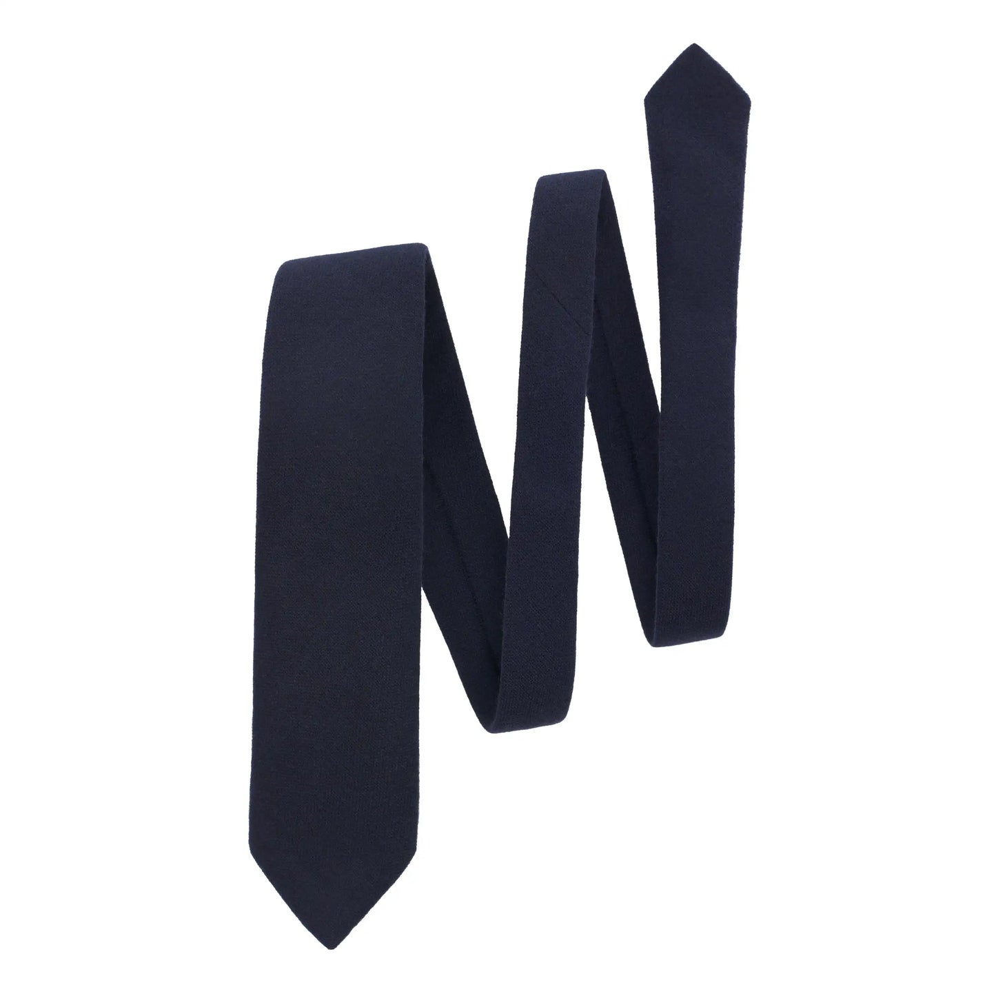 Cashmere Woven Navy Blue Tie
