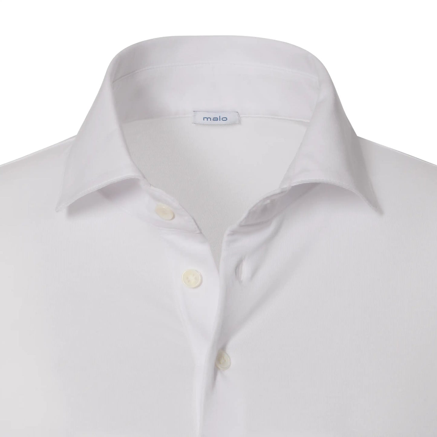 Stretch-Cotton Jersey Polo Shirt in White