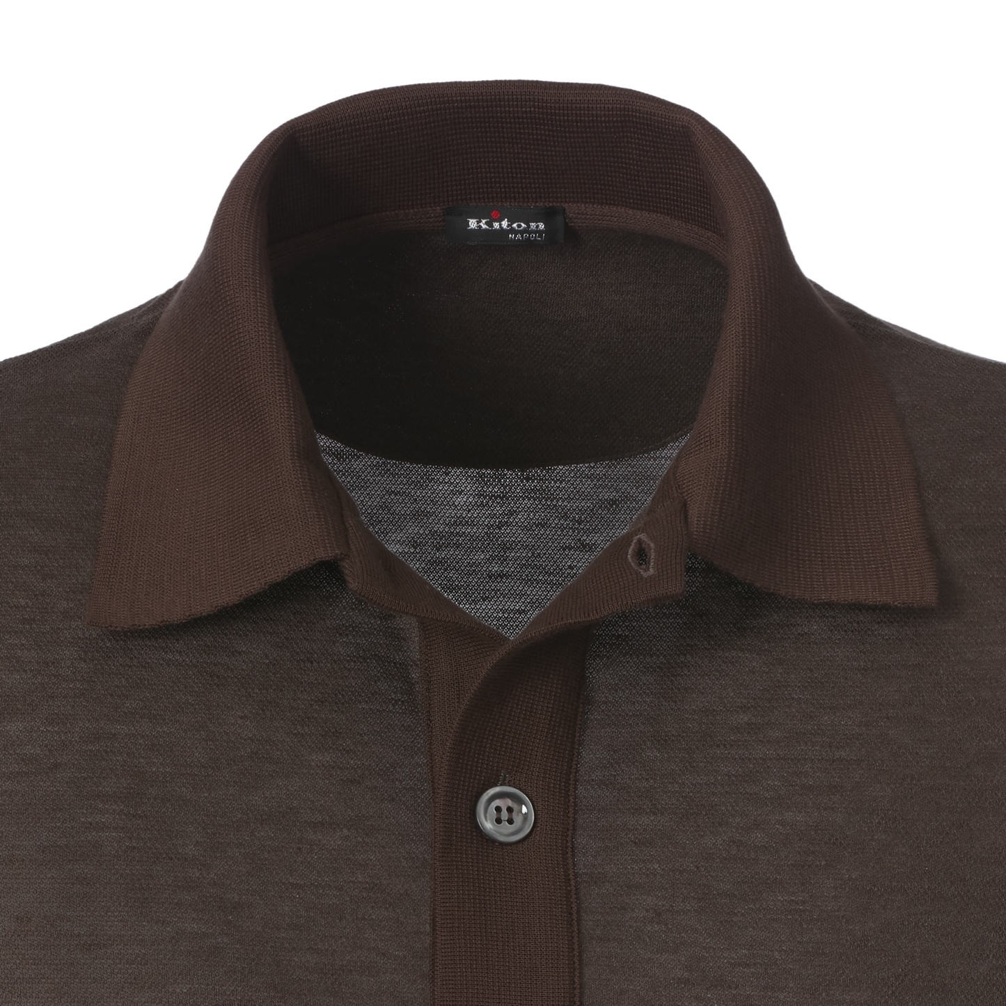 Linen and Cotton-Blend Polo Shirt in Dark Brown