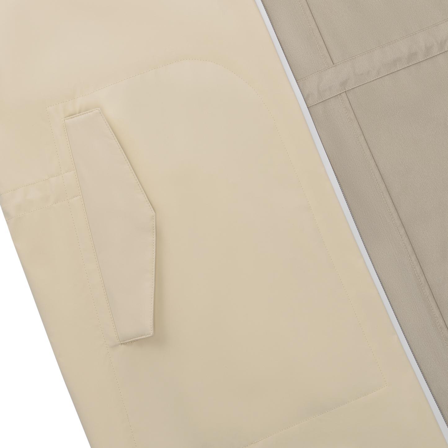 Kiton Padded Hooded Parka in Creme - SARTALE