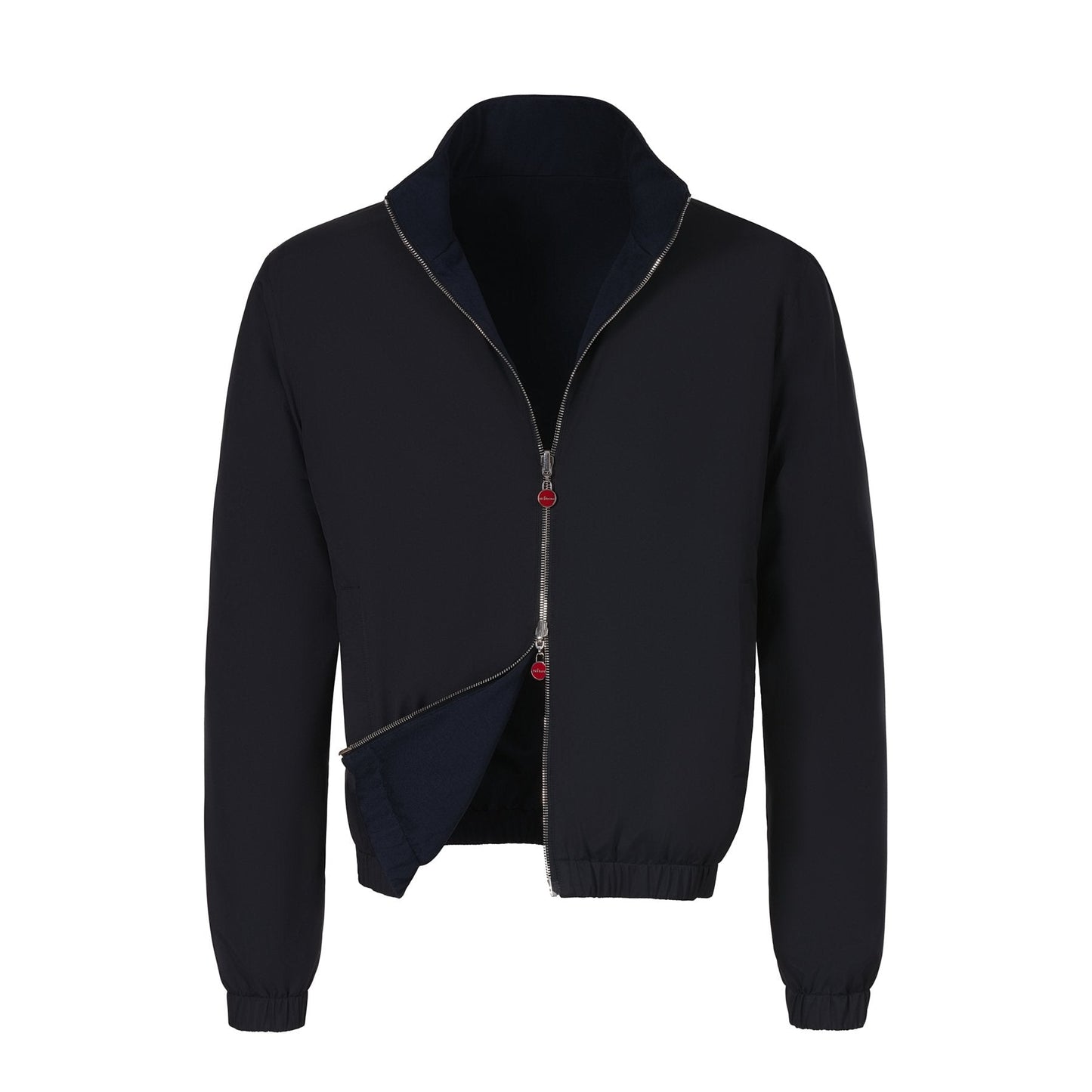 Kiton Reversible Bomber Jacket in Dark Blue - SARTALE