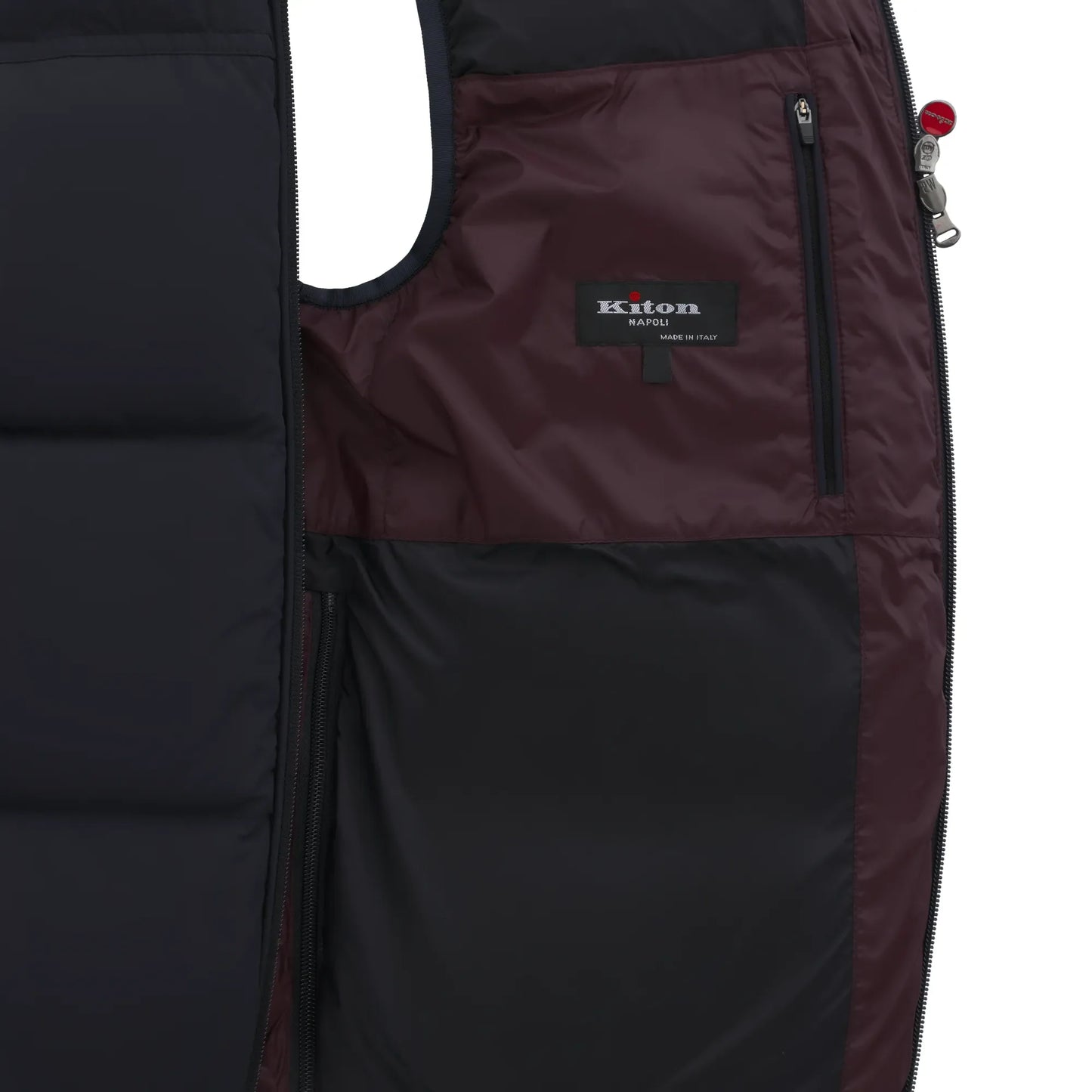 Hooded Vest in Purple and Blue