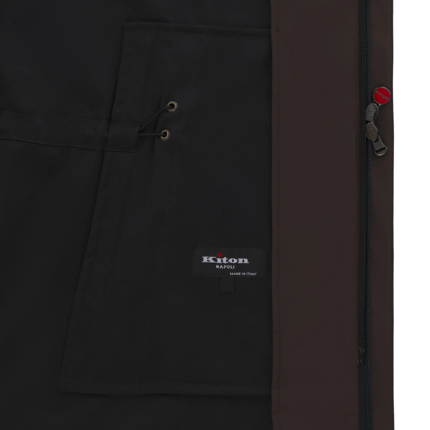 Hooded Hybrid Coat in Brown
