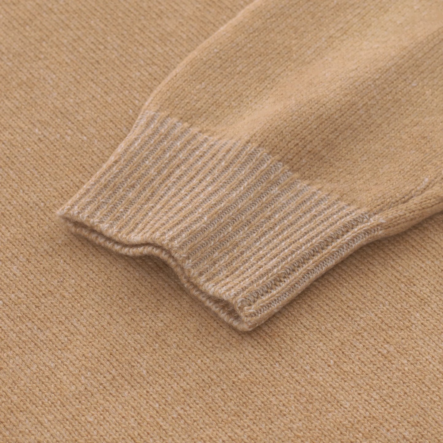Turtleneck Cashmere Sweater in Sand Brown